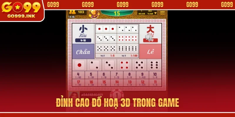 Tài Xỉu Bom Tấn - Điểm Hẹn Giải Trí Thượng Lưu Tại GO99 3 Đỉnh cao đồ hoạ 3D trong game